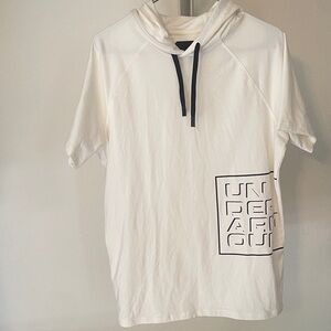 Under Armour White Hoodie T-Shirt